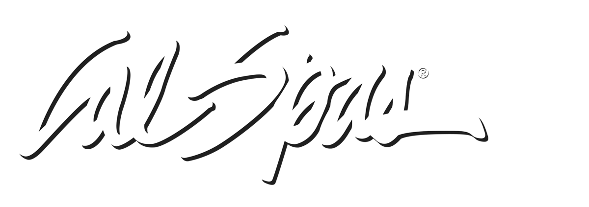 Calspas White logo hot tubs spas for sale Coconut Creek